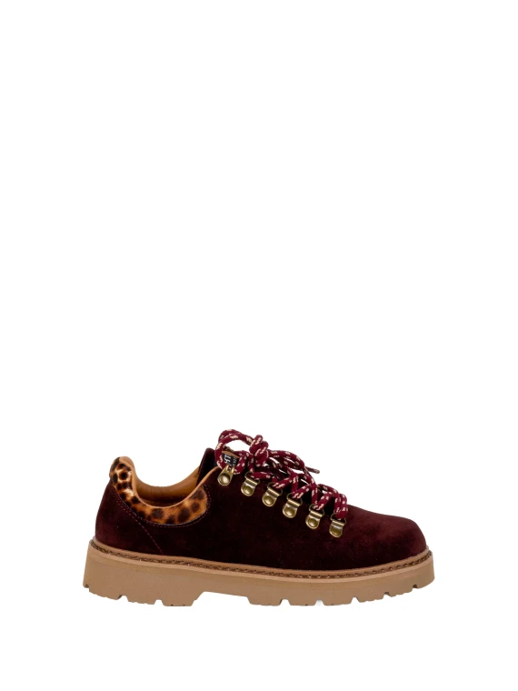 Stivaletti bassi allacciati bordeaux Stokton