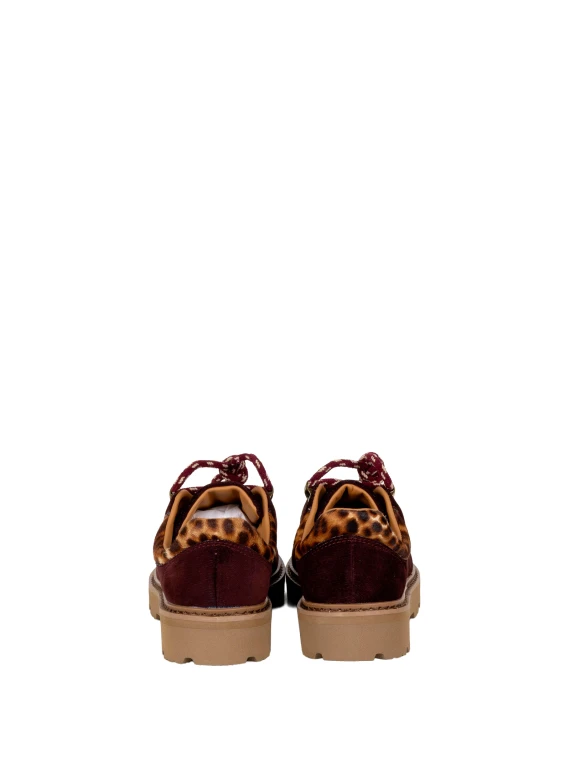 Stivaletti bassi allacciati bordeaux Stokton
