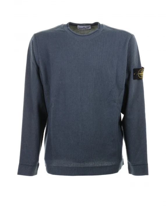 Crewneck sweatshirt with side logo