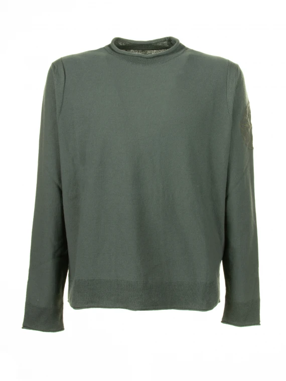 Maglia girocollo verde