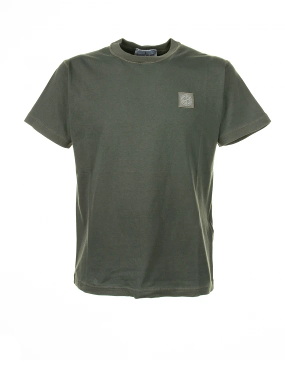 T-shirt verde militare con logo - Taglia XXL - Stone Island