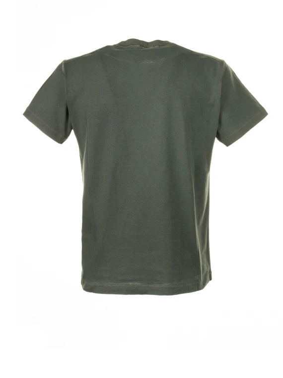 Military green T-shirt with logo