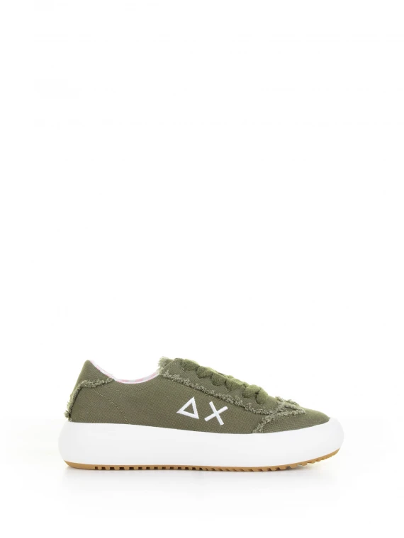 Sneaker Juno militare in canvas