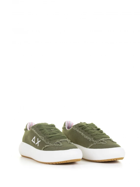 Military Juno sneaker in canvas