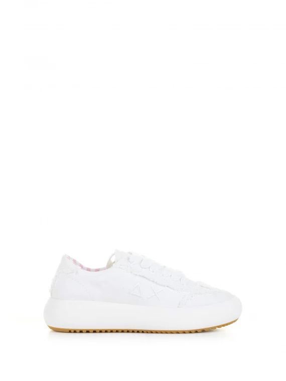 Sneaker Juno bianco in canvas