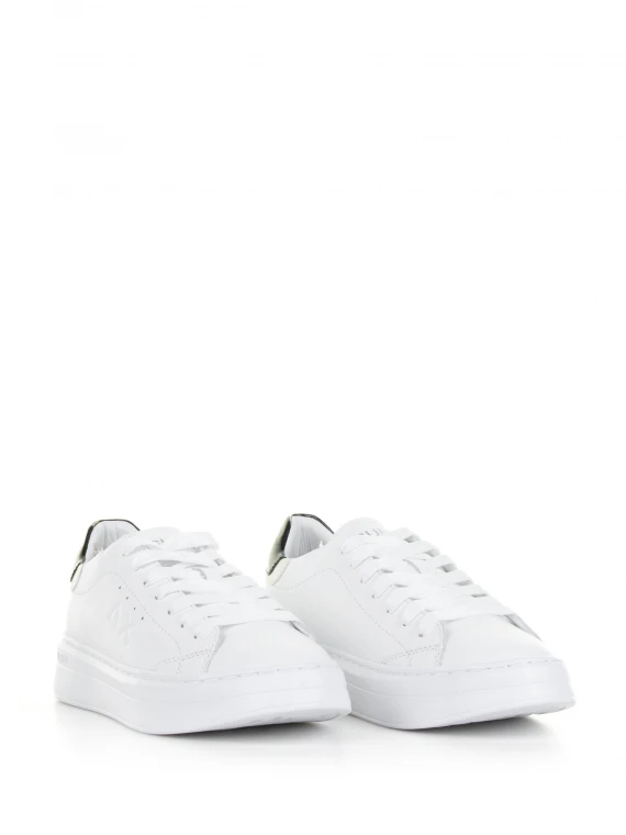 Grace white and black leather sneaker