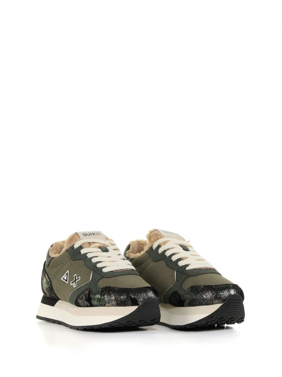 Sneaker Kelly Teddy con dettagli camouflage