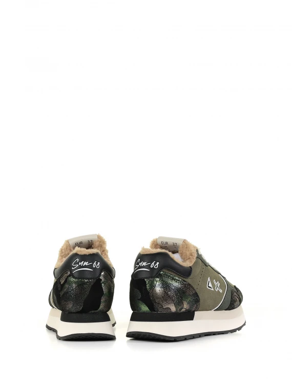 Sneaker Kelly Teddy con dettagli camouflage