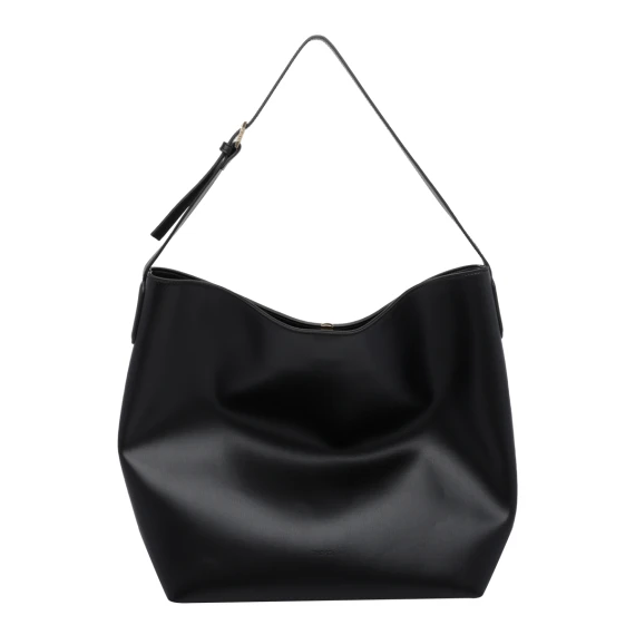 The Moirè Jet Black Zoe Shoulder Bag THE MOIRE'