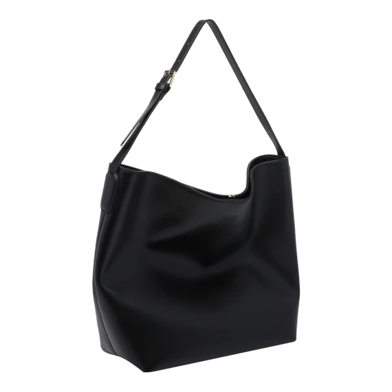The Moirè Jet Black Zoe Shoulder Bag THE MOIRE'