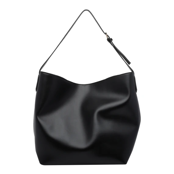 The Moirè Jet Black Zoe Shoulder Bag THE MOIRE'