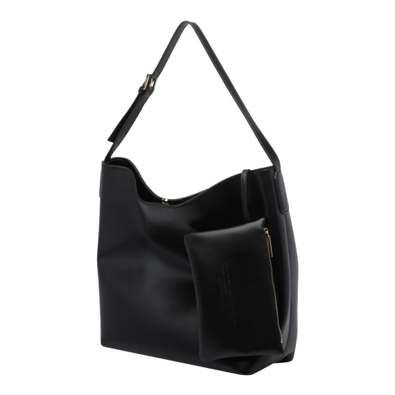 The Moirè Jet Black Zoe Shoulder Bag THE MOIRE'