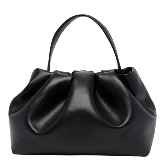 Borsa a secchiello nera Athena