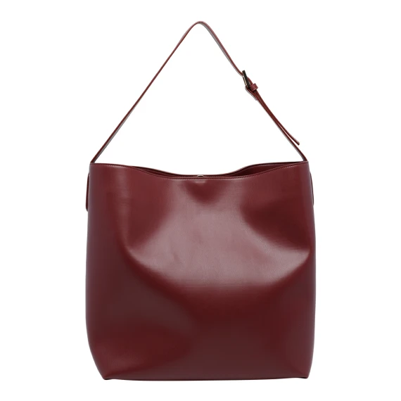 Borsa a tracolla rossa in pelle vegana