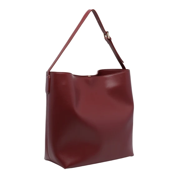Borsa a tracolla rossa in pelle vegana THE MOIRE'