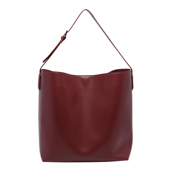 Borsa a tracolla rossa in pelle vegana THE MOIRE'