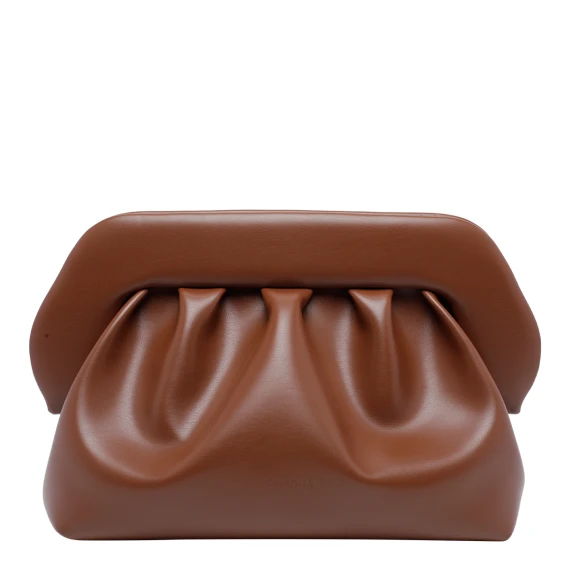 Borsa a mano pouch marrone