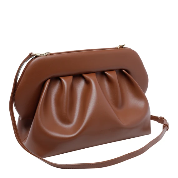 Brown pouch handbag THE MOIRE'
