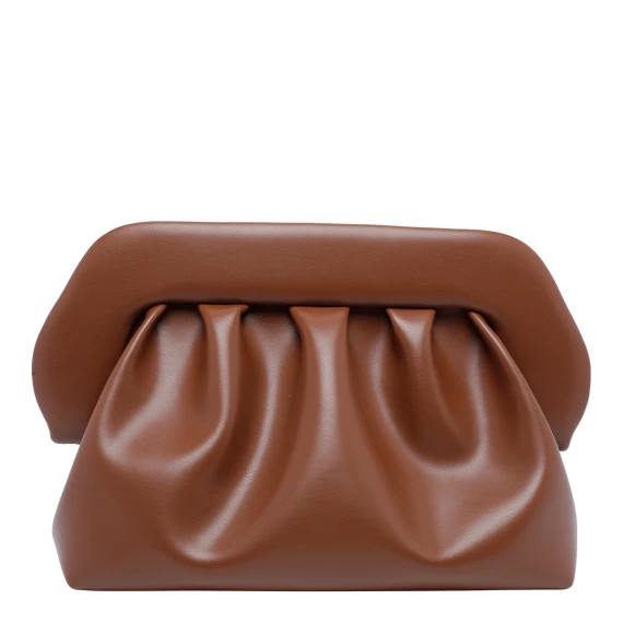 Brown pouch handbag THE MOIRE'