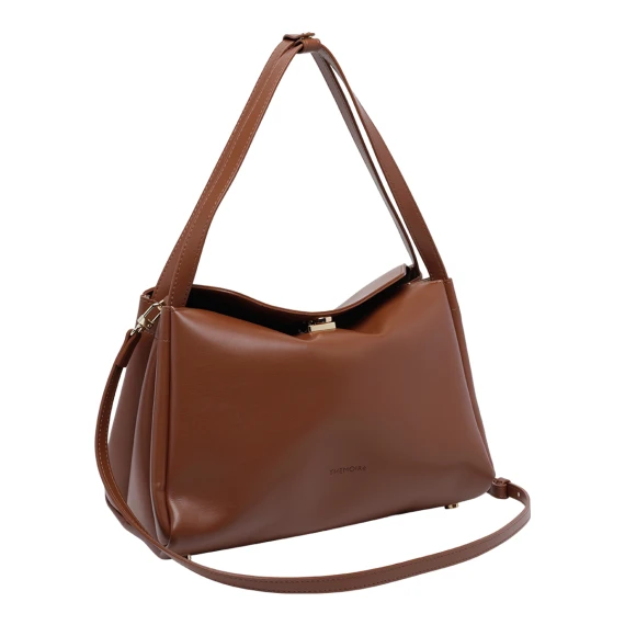 Calipso brown shoulder bag THE MOIRE'