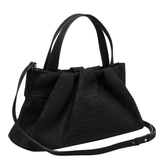 Borsa Athena Suede Croco Effect THE MOIRE'