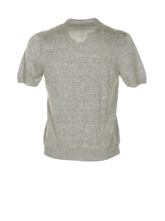 Short-sleeved polo shirt in cotton