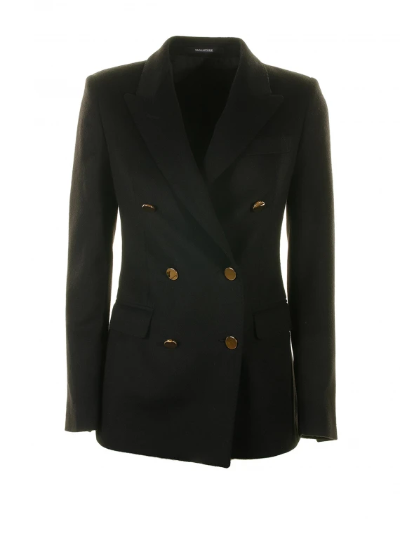 Black Paris double-breasted jacket