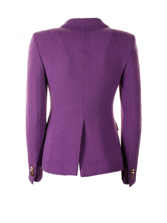 Jalicya purple double-breasted blazer jacket