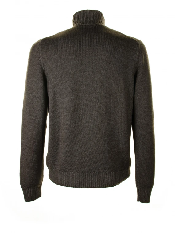 Turtleneck with long sleeves in dove grey