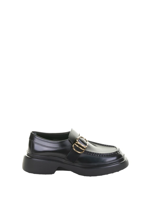 Mocassino nero lucido