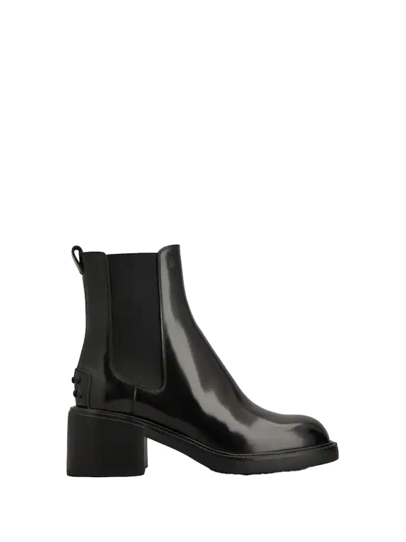 Stivaletto Chelsea in pelle nera