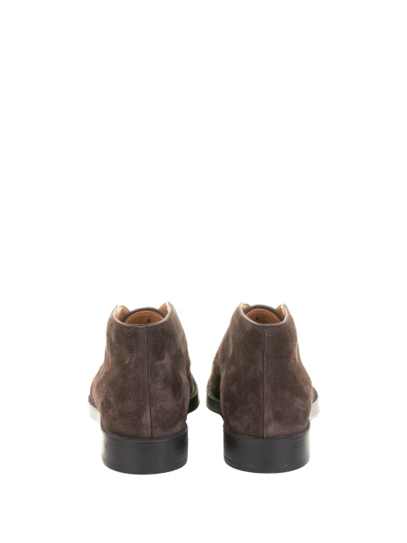 Dark brown lace-up ankle boots Tod's