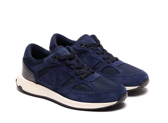 Leather and Suede Sneakers