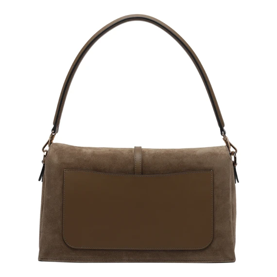 Flap T-Timeless Suede Small Shoulder Bag