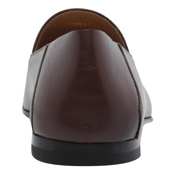 Mocassini sabot in pelle marrone