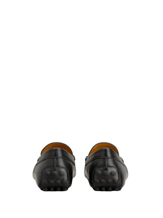 Mocassini neri in pelle Tod's
