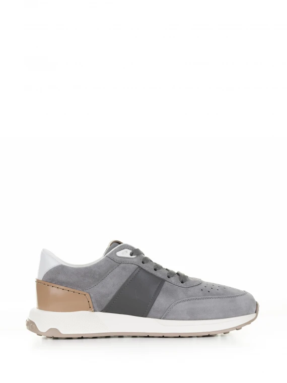 Gray suede sneaker