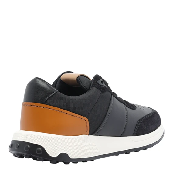 LEATHER AND TECHNICAL FABRIC SNEAKERS