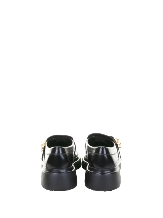 Mocassino in pelle con fibbia