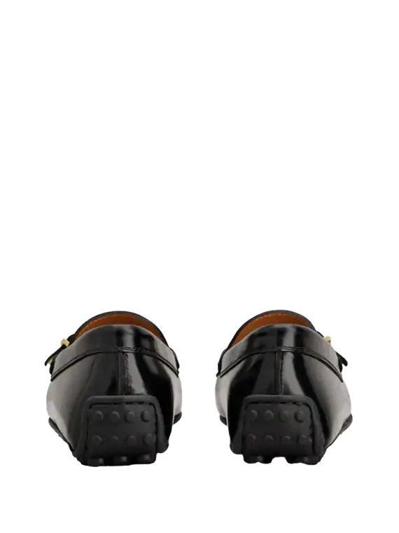 Mocassino nero in pelle