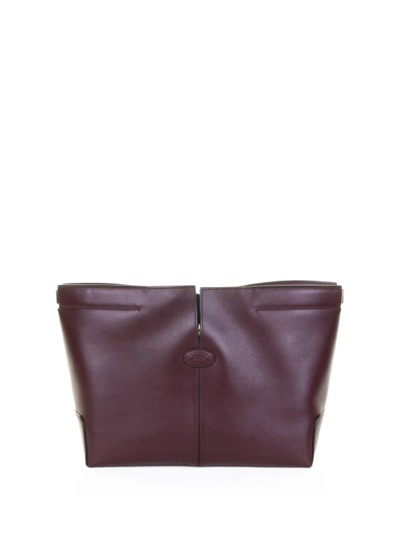 Borsa Folio rossa in pelle medio-piccola