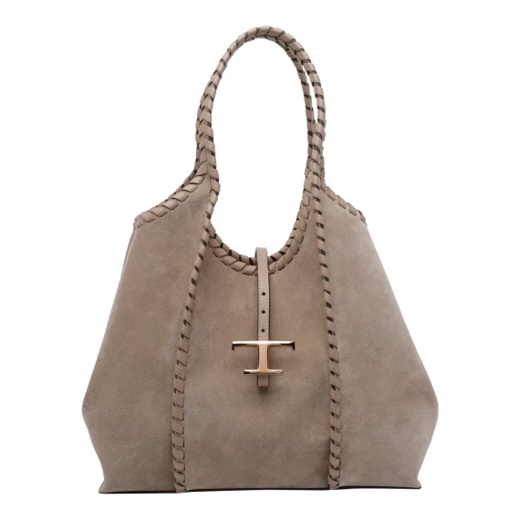 MEDIUM SUEDE T TIMELESS SHOPPING BAG