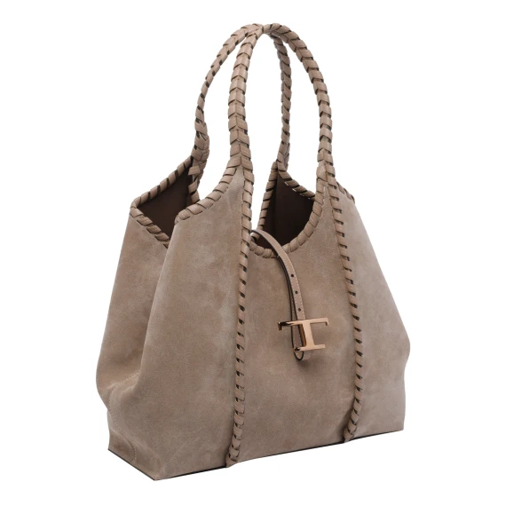 MEDIUM SUEDE T TIMELESS SHOPPING BAG