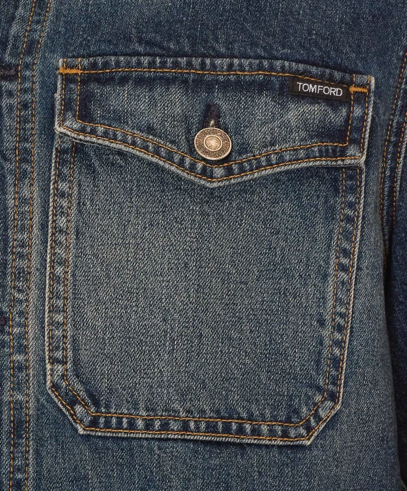 Mid-blue denim jacket Tom Ford