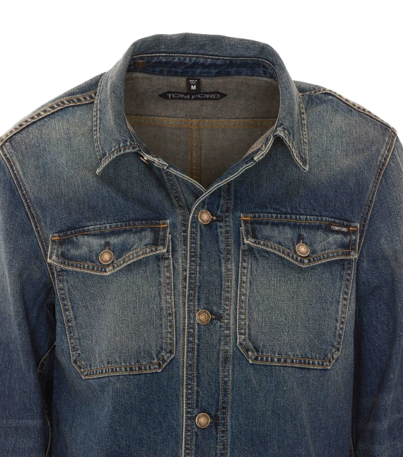 Mid-blue denim jacket Tom Ford