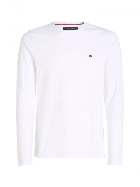 White long-sleeved shirt with logo