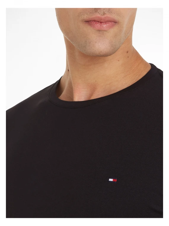 Black long-sleeved shirt with logo