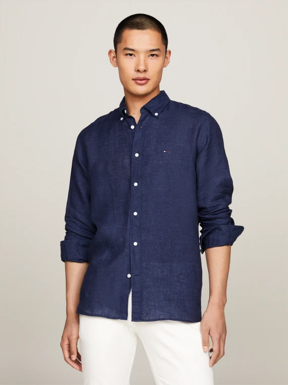 Navy blue shirt with logo