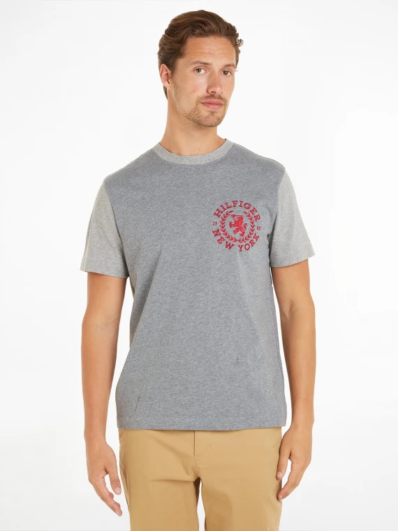 Jersey T-shirt with emblem