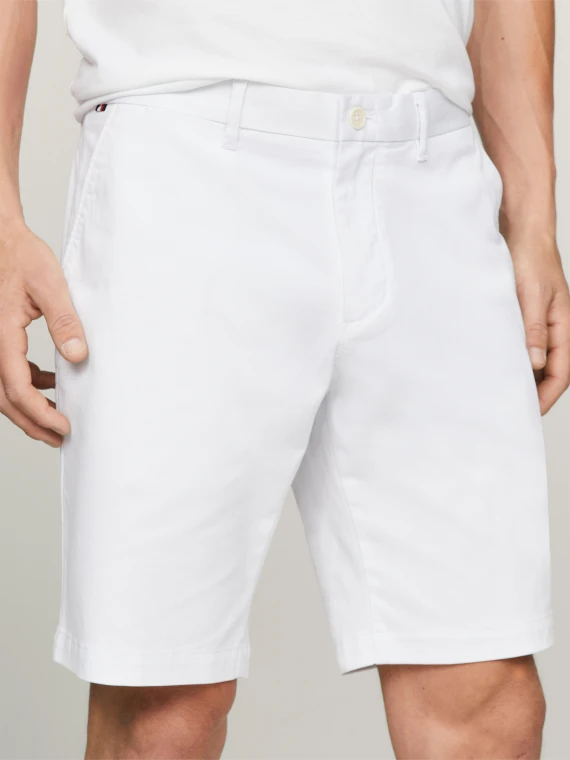 Men's optical white Bermuda shorts